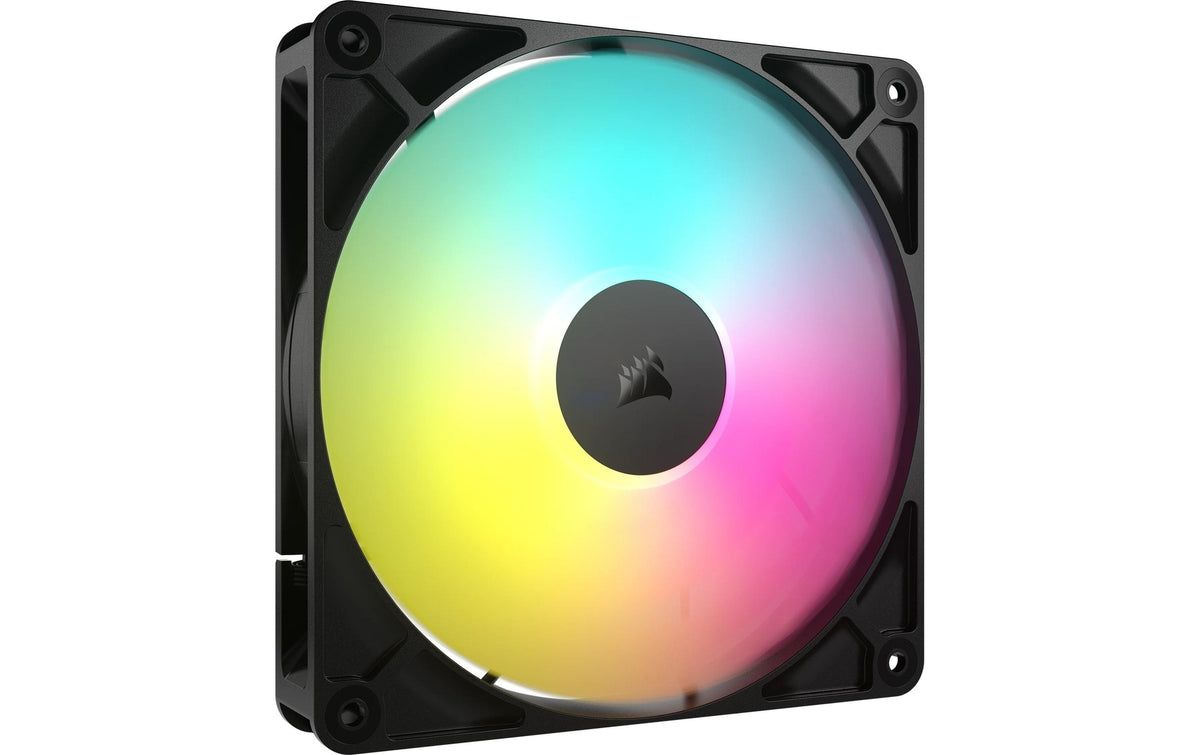 Gehäuselüfter Corsair R5 ARGB 140 Schwarz 140x140x25mm, PWM, 1700rpm, 10-36 dBA