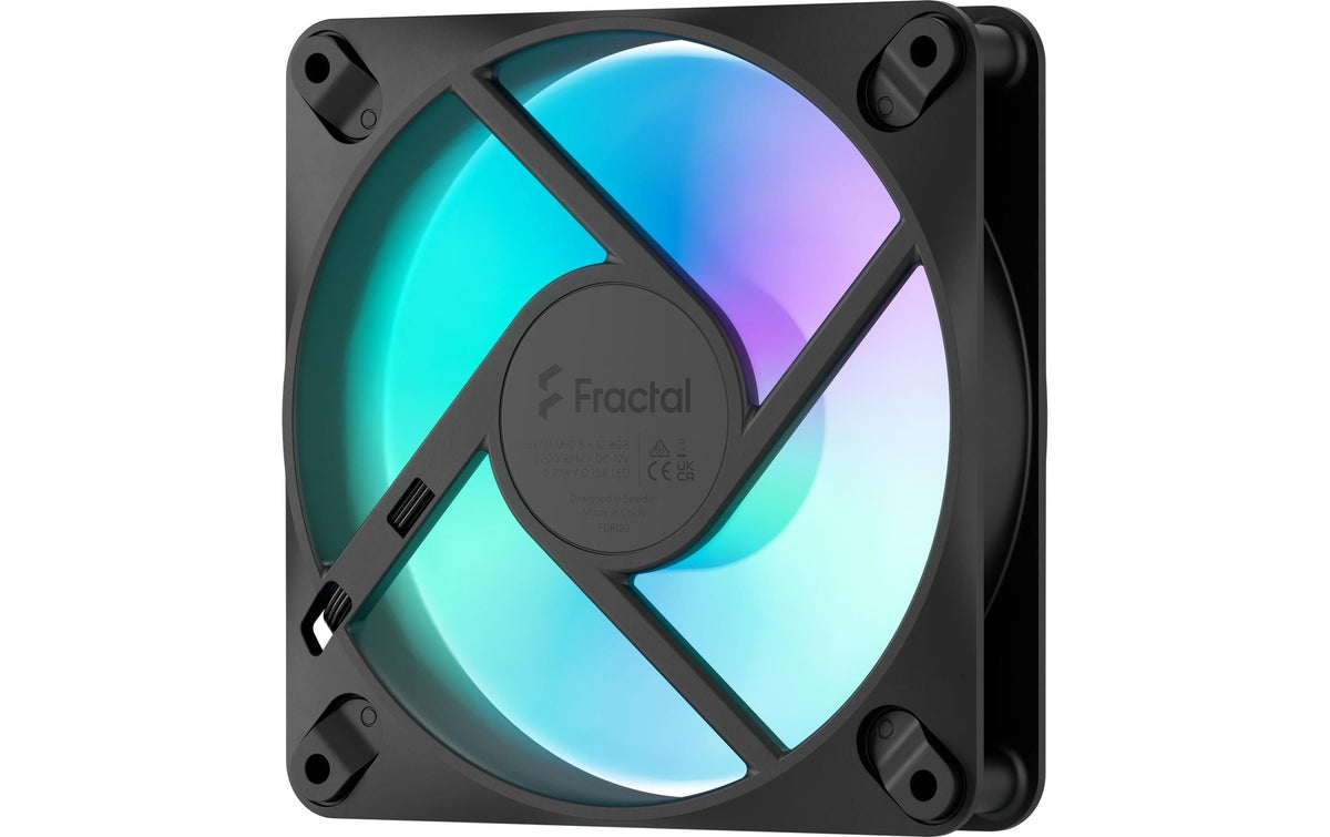 Gehäuselüfter Fractal Dynamic 3 12 RGB 3 Pa 120x25x120x3