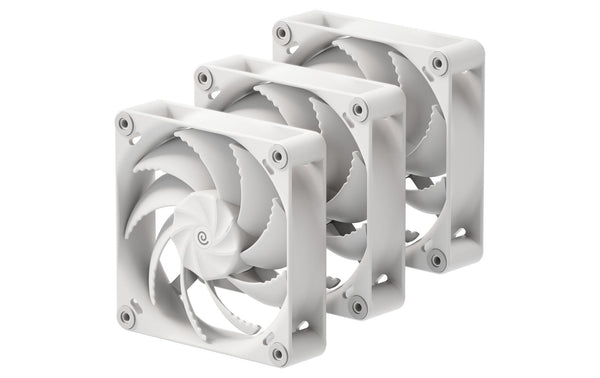 Gehäuselüfter Havn 120mm, 3er 120x120x30mm, PWM, Weiss