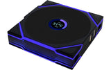 Gehäuselüfter Lian Li 12RTLLCD1W1B 120x120x25mm, LCD, PWM, RGB, wireless, Schw