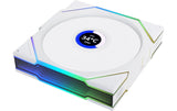 Gehäuselüfter Lian Li 12TLLCD1W3W 120x120x25mm, LCD, PWM, RGB, wireless, Wei