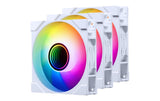 Gehäuselüfter M25 D-RGB REV 120 3er 120x120x25mm, 3er. Schwarz
