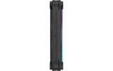Gehäuselüfter Momentum 14 RGB Schwarz 140x140x25mm, RGB, 3er Pack