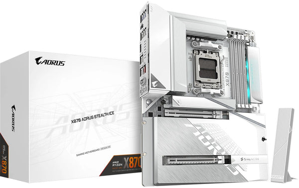 Gigabyte X870 A STEALTH ICE, ATX AM5, AMD X870, 4x DDR5, WIFI 7