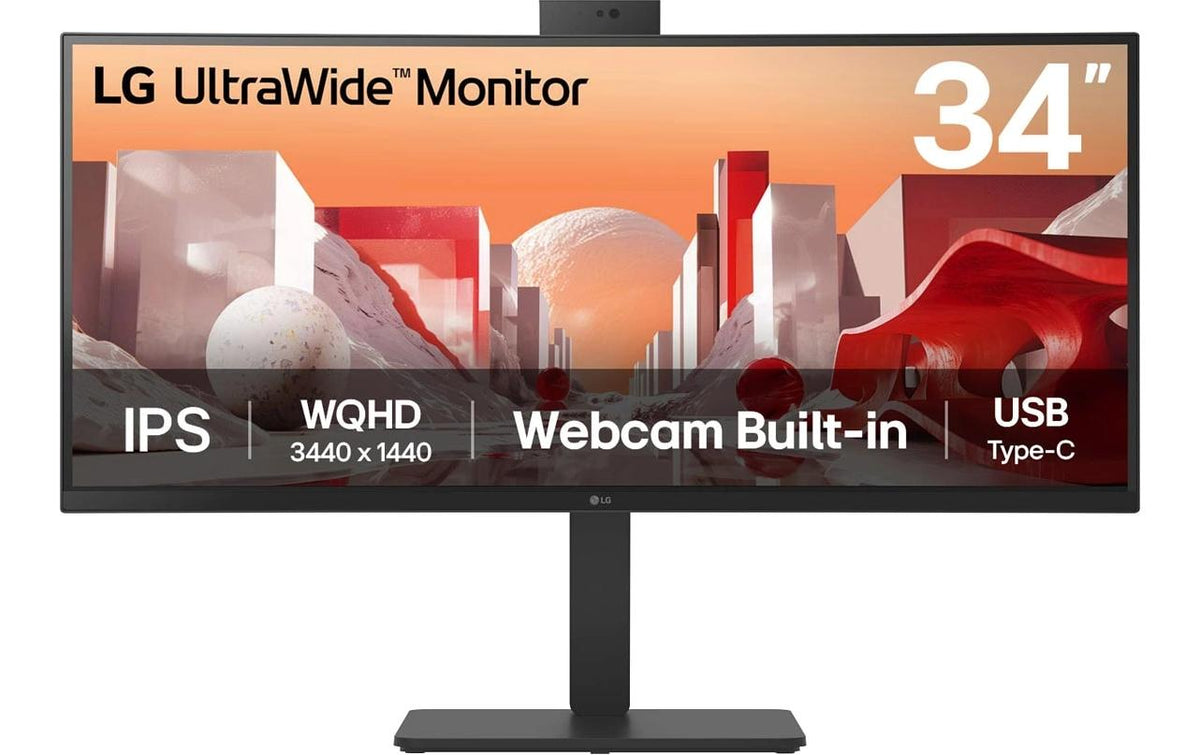 LG 34BA85QE-B 34, 3440x1440 IPS, KVM Switch, USB C, Webcam, RJ45, HDMI
