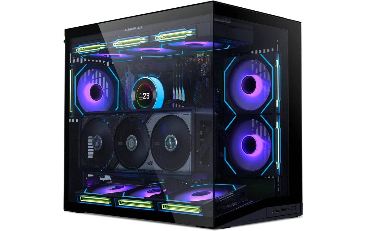 Lian Li Boîtier d’ordinateur O11 Dynamic Mini V2 Noir