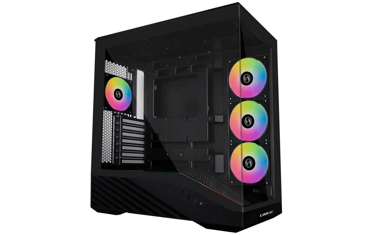 Lian Li V100 RGB Schwarz Midi Tower, Tempered Glass