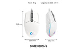 Logitech G203 Lightsync Gaming Mouse white USB