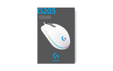 Logitech G203 Lightsync Gaming Mouse white USB