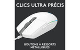 Logitech G203 Lightsync Gaming Mouse white USB