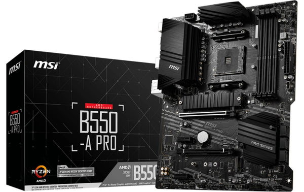 MSI B550-A PRO, AM4, ATX AMD B550, 4x DDR4, PCIe 4.0, HDMI, DP