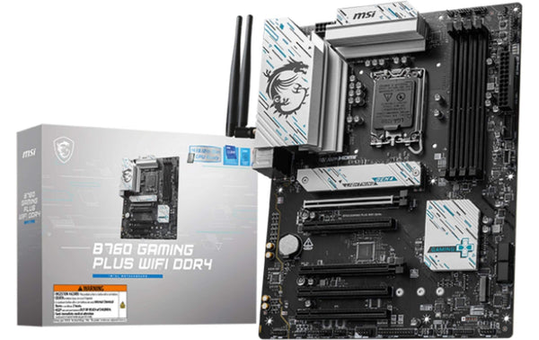 MSI B760 GAMING PLUS WIFI D4, LGA1700, ATX Intel B760, 4x DDR4, PCIe 4.0, HDMI, DP