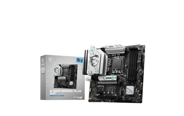 MSI B760M GAMING PLUS WIFI, LGA1700, mATX Intel B760, 4x DDR5, PCIe 4.0, 2xHDMI, 2xDP