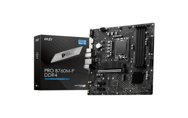 MSI PRO B760M-P DDR4, LGA1700, mATX Intel B760, 4x DDR4, PCI-E 4.0, HDMI,DP,VGA