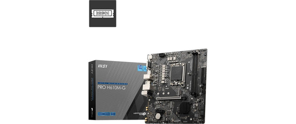 MSI PRO H610M-G, LGA1700, mATX Intel H610, 2x DDR4, PCIe 4.0, HDMI, DP,VGA