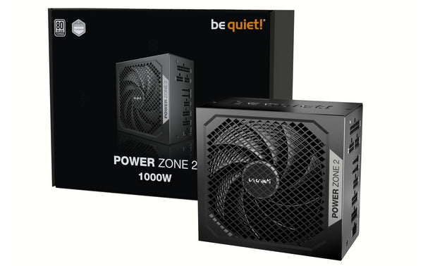 Netzteil be quiet! Power Zone 2, 1000W 80+ Plat, 140mm Lüfter, ATX 3.1, 7xSATA