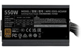 Netzteil Cooler Master, MWE V3 ATX3.1 550W 1x12cm Lüfter, 6xSATA