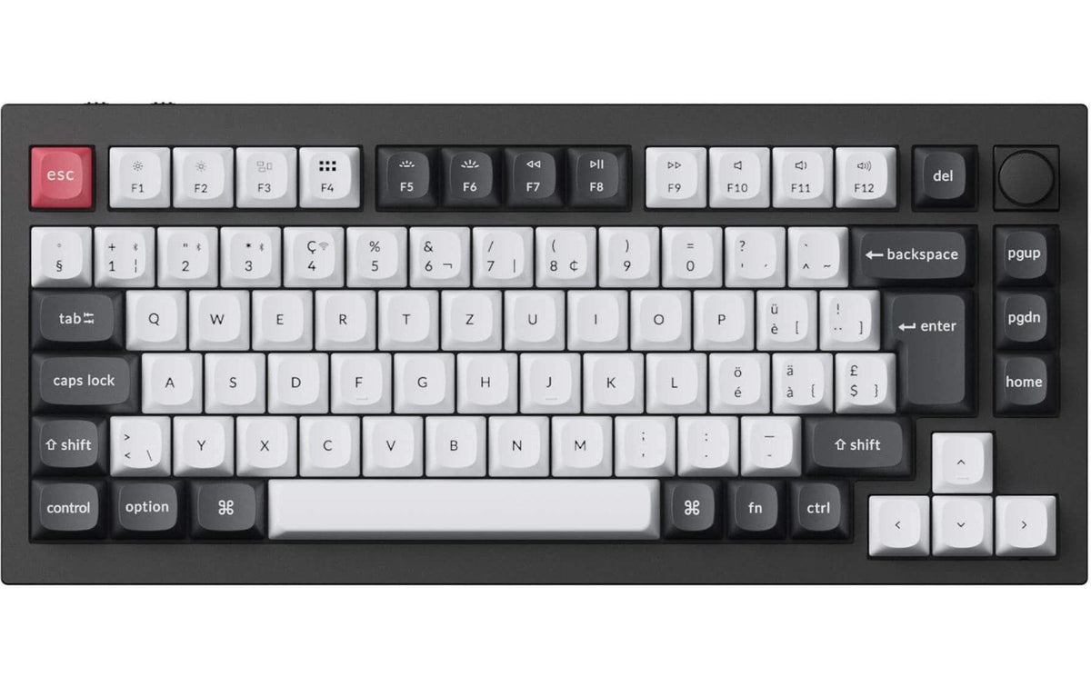 Q1 HE Carbon Black QMK Magnetic Switch, CH CH QWERTZ, ISO