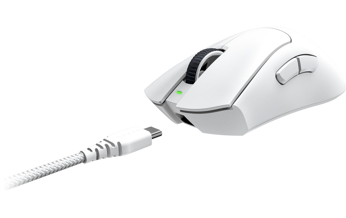 Razer DeathAdder V3 Pro white USB, 30'00DPI 2 m