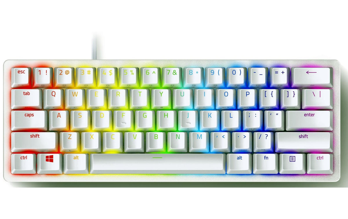 Razer Huntsman Mini Mercury Gaming Keyboard, Swiss Layout