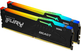FURY Beast RGB DDR5 64GB 2-Kit 6000MT/s EXP 2x 32GB, CL30-36-36, 1.4V, 288Pin, EXPO