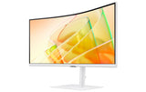 Samsung Curved 34 white, UWQHD 34, 3440 x 1440, 21:9, 1000R