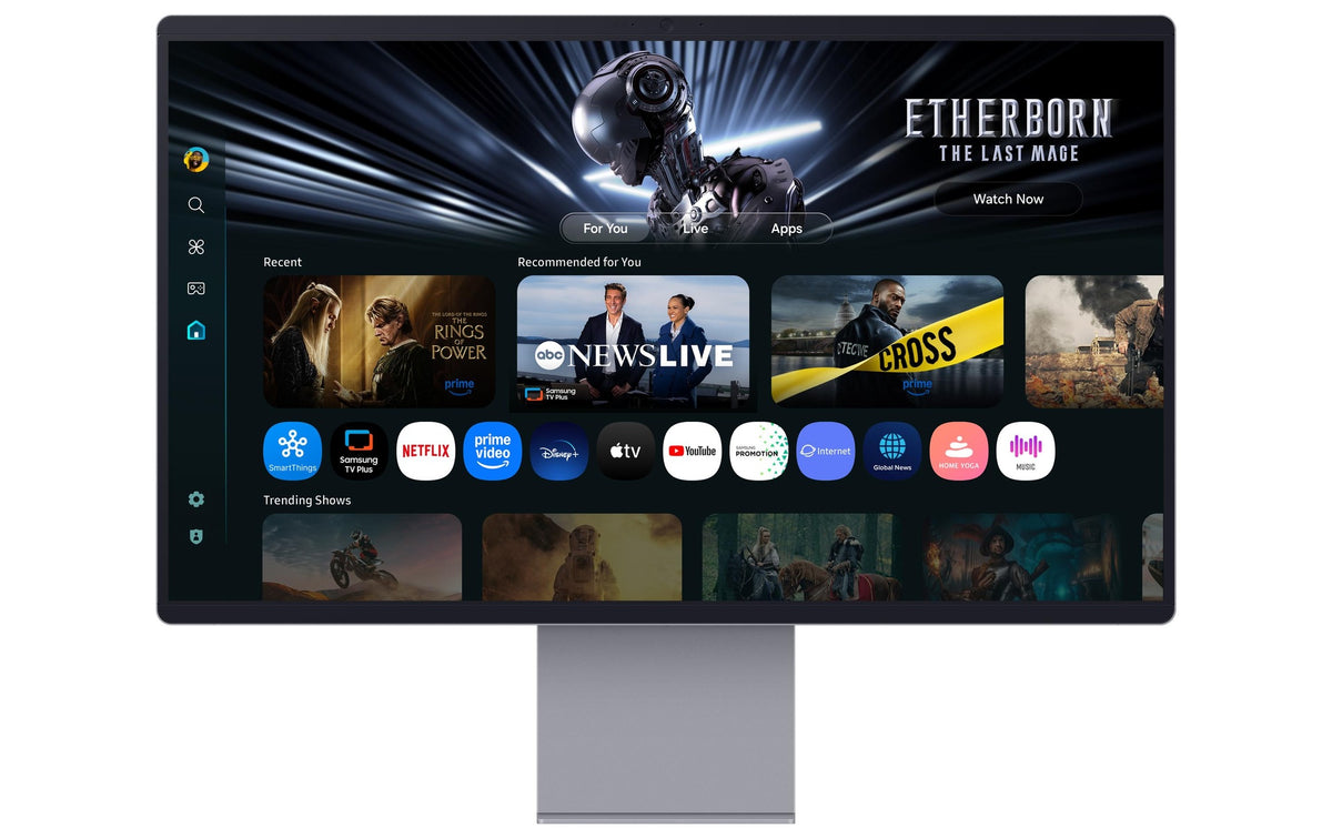 Samsung LS32FM900SUXEN, 32, silver 3840x2160, OLED, SMART, CAM, AI, USB-C 90W