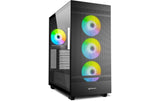 Sharkoon C50 BLACK RGB ATX, 2x U3, 1x Type-C, 4x 120 ARGB PWM