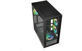 Sharkoon Rebel C60 Black RGB ATX, 2x U3, 1x Type-C, TG, 4x 120 ARGB PWM