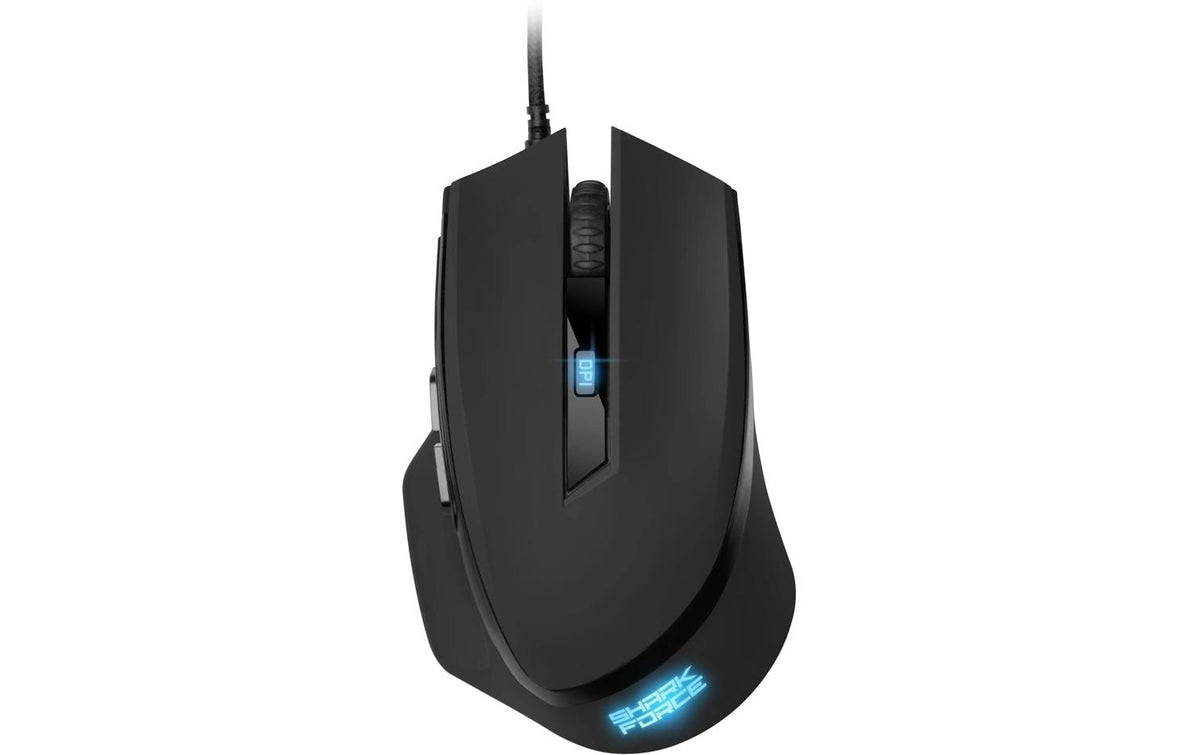Sharkoon SHARK Force II, optisch, black 6 Tasten, USB Kabel, 4200dpi