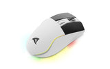Sharkoon SKILLER SGM50W, optisch, white 6 Tasten, USB Kabel, Empfänger, 6400dpi