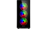Sharkoon TG5 Pro RGB ATX, 2x U2, 2x U3, TG, 4x 120 ARGB Ring Fan