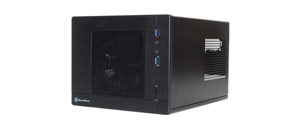 SilverStone Desktop SST-SG05BB-Lite, ONT Stahl-Gehäuse schwarz, 222x176x276mm