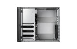 SilverStone NAS SST-CS240, ohne Netzteil Alu-Gehäuse schwarz, 211x285x360mm (BxHxT)