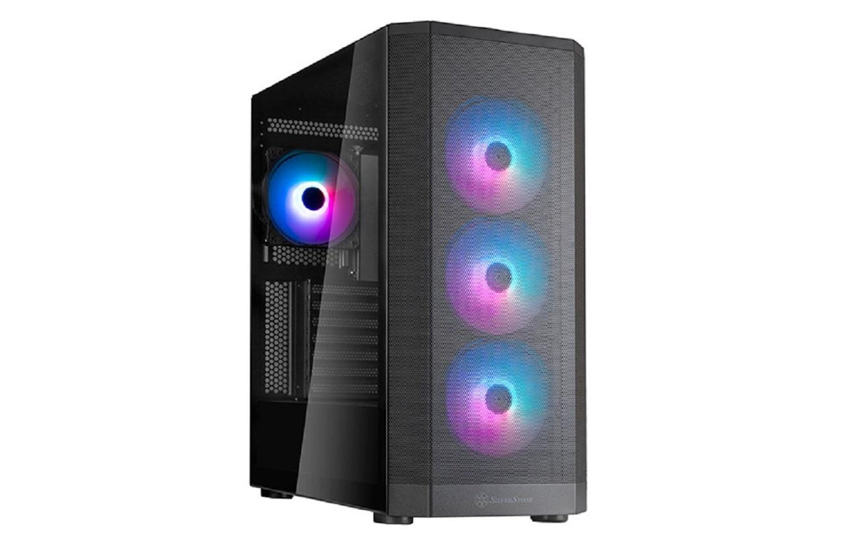 SilverStone Tower SST-FA514X-BG Schwarz, 1x USB Type-C, 2x USB Type-A