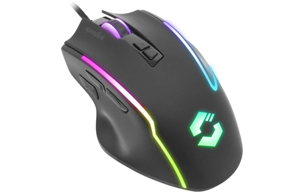Speedlink DECUS NX Gaming Mouse SL-680024 Wired, RGB, Rubber black