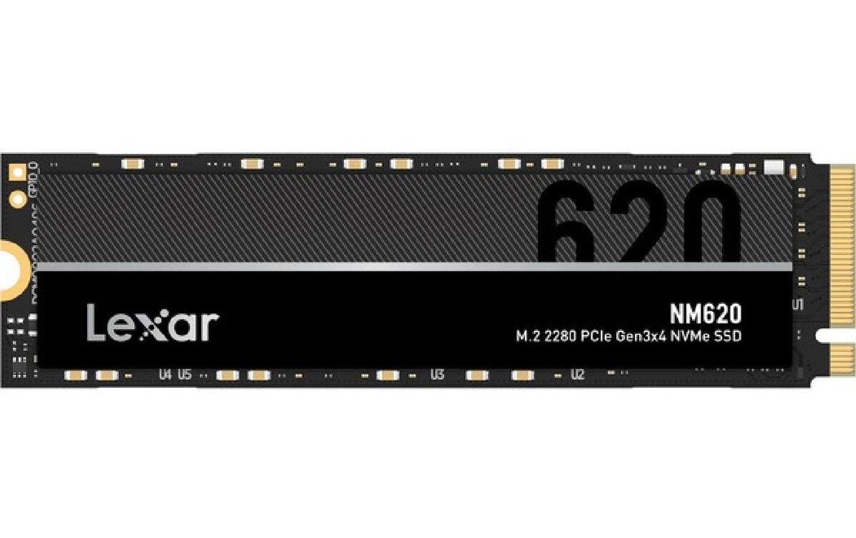 SSD Lexar NM620 512GB, M.2 2280 NVMe 1.4 PCIe 3.0 x4, 3500/2400 MB/s