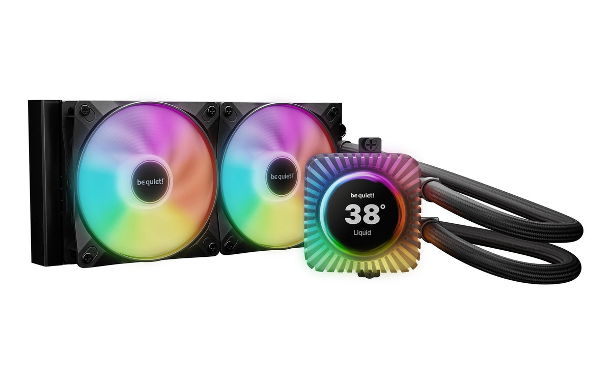 Wasserkühler be quiet! Light Loop 240 LCD kompatibel zu Intel/AMD, 2x 120mm Radiator